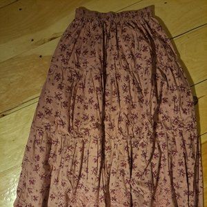 Long Pastel Peasant Skirt